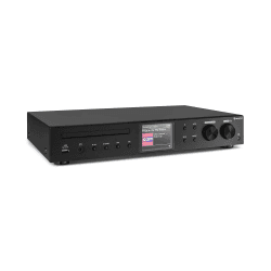 auna iTuner Internet Radio mit DAB+, HiFi Receiver, Internetradio mit CD Player, FM Radio, Digital HiFi Tuner, Stereo , WLAN, Spotify, UNDOK-App, USB, Farbdisplay, schwarz