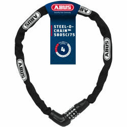 ABUS Kettenschloss Steel-O-Chain 5805C – Zahlenschloss aus 5 mm starken Stahlkette – ABUS-Sicherheitslevel 4