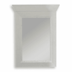 Forte Kashmir Spiegel, Holzwerkstoff, Pinie Weiß, B x H x T: 72,1 x 92,8 x 7,3 cm