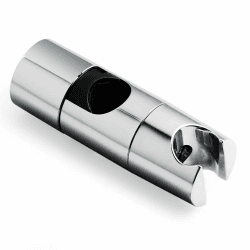 Handbrause Halterung 19-25 mm Verstellbarer Durchmesser, Duschbrausehalterung für Schiebestange einstellbar, Schieberklemme Bad Ersatz, Sprayer Halter, glänzend Chrom