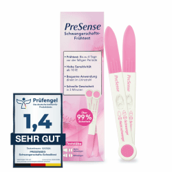 PreSense® - Schwangerschafts-Schnelltest (2er Pack) - Schnell, Sicher, Zuverlässig und Einfach – Urintest - SS Test Schwanger – Schwangerschaft