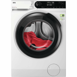 AEG Waschmaschine Serie 8000 mit PowerCare®-Faserschutz, ProSteam®-Dampf-Programm, 9 kg, Leise, Mengenautomatik, Nachlegefunktion, Kindersicherung, Wasserstopp, 1400 U/min, LR8AMZ49FL
