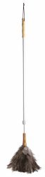 KitchenCraft Staubwedel mit Teleskopstiel, Living Nostalgia Design Kollektion, 102 cm bis 150cm Länge, 1 Staubwedel, Grau