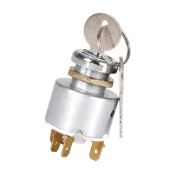 12V Zündschalter Universal Motor Startschalter Zündschloss Auto Zündspule mit 2 Schlüssel für Autos Motorräder Boote