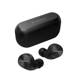 Technics EAH-AZ60M2EK kabellose Ohrhörer mit Noise Cancelling, Multipoint Bluetooth 3 Geräte, komfortable In-Ear-Kopfhörer, Kabelloses Laden, Schwarz