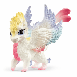 schleich BAYALA | Regenbogen Babydrache 70825 | detailgetreue, fantastische Figuren | ideales Geschenk für Mädchen und Jungen | wunderschöne Sammelfiguren | Spielfigur ab 5 Jahren | 6 x 10 x 7 cm