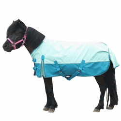 1200D Pony/Shetty Pferdedecke ohne Füllung (0 g), Leichte, wasserdichte, Atmungsaktive und Reißfeste Regendecke für Fohlen, Minipferde, Zwergpferde, Kleinpferde und Miniponys