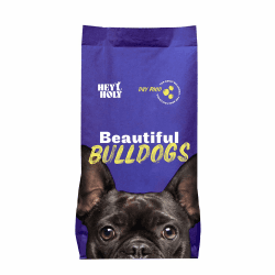 HEY HOLY Premium Trockenfutter für Bulldoggen 100% getreidefrei | 7kg hypoallergenes Hundefutter für ausgewachsene Bulldoggen mit Lachs | Hochverträglich aus natürlichen Zutaten