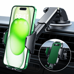 VANMASS Handy Halterung Auto 2025 Neuste Farbe Armeegrün Version 4 in 1 Handyhalter für Auto Saugnapf & Lüftung Super Stabil Handyhalterung Auto für iPhone 16 Pro Max iPhone 15 Plus 14 Samsung Huawei
