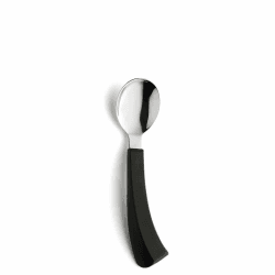 Amefa SELECT 3001 Löffel für Linkshänder mit Griffverdickung, 18/10 Edelstahl, Besteck Schwarz, Esshilfe für Senioren, Alltagshilfe Besteck, rostfrei & spülmaschinenfest