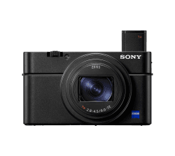 Sony RX100 VII | Kompakte Premium-Kamera mit 4k Video, 24-200 mm F2.8-4.5 Zeiss Zoom-Objektiv, 1" Sensor, Autofokus zur Augenverfolgung für Mensch und Tier, 4K-Filmaufnahmen und neigbares Display