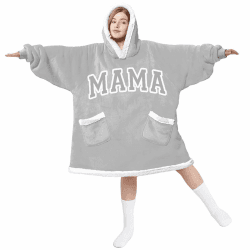 Muttertagsgeschenke für Mama, Hoodie Decke mit Ärmeln Mama Geschenk zu Muttertag Weihnachten Geburtstag, Geburtstagsgeschenk für Mama von Tochter Sohn, Beste Mama Geschenk
