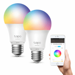 Tapo L530E, Wi-Fi-Smart-LED-Lampe, mehrfarbig, verstellbar, E27, 8,7 W 806 lm, kompatibel mit Alexa und Google Home, 2 Stück (1 Stück)