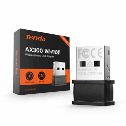Tenda W311MI WiFi 6 AX300 WLAN Stick für PC, USB WLAN Adapter Einzelband 2.4GHz 286Mbps, AP-Modus, WPA/WPA2, Plug&Play, Nano-Größe, Kompatibel mit Windows7/10/11 und Linux 3.2+