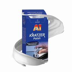 DR. WACK A1 Kratzer Polish 50 ml inkl. Mikrofasertuch - Kratzer-Entferner für Autos - Polierpaste für Lack & Kunststoff - Autopolitur für mehr Glanz - Hochwertige Autopflege