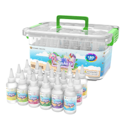 Batik-Kit | 18 Farben zum Färben von Stoff und Kleidung, kreative Bastelspiele Tie Dye Kit, Aktivitäten für Kinder und Erwachsene (180 Stück)