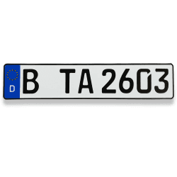 TA TradeArea 1 Fahrradträger Kennzeichen | DIN-Zertifiziert & reflektierend