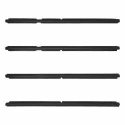 GNXfixt 4 Stück Vorne Hinten Fensterschachtleisten 55135890AF, 55135891AF, 55135878AF, 55135879AF Window Sweep Fensterdichtungen für Grand Cherokee II WJ WG 1998-2005