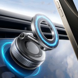 MRGLAS 2025 Upgraded Vakuum Magnetischer Handyhalterung Auto für Magsafe Autohalterung,Saugnapf Handy Halterung Auto [89+LBS Saugleistung & 2800gf Stärkster Magnet], 360° Drehbar für KFZ/Spiegel