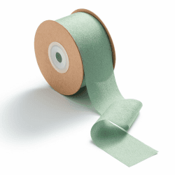 MORSUNBELA Schleifenband Grün Geschenkband Eukalyptus Grün Seidenband Salbeigrün Geschenkbänder Stoff Breit Mintgrün Dekoband Chiffonband für Geschenk, Basteln,Hochzeit,Schleifen Eukalyptus Grün 3,8 cm x 23 m
