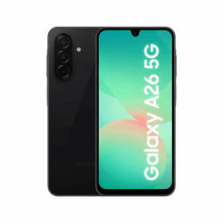 Samsung Galaxy A26 5G AI Smartphone ohne Vertrag, Simlockfreies AI Handy mit Android, 6 GB RAM, 128 GB Speicher, 50-MP-Kamera, Black, 2,5 Jahre Herstellergarantie [Exklusiv auf Amazon]