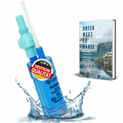 Comet Elegant Wasserpumpe 12V Mit Rückschlagventil (Fest) + Filter - Set Mit Camping Ebook - Für Wohnmobil, Wohnwagen, Tauchpumpe