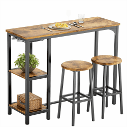 🍸 Bealife Bartisch mit Barhocker-Set für 2 Personen (Retro) 🪑