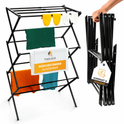 🌟 Zeitlich begrenztes Angebot: TIMELEOS Wäscheständer - Platzsparend und Langlebig! 🌟