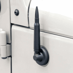 ZYTC Bullet Style Kurzer Antennenmast Radio Antenne Schwarz Ersatz Fit Jeep Wrangler JK & JL & TJ 1997-2019 | 14,5 cm 🚗