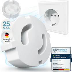 MUTKIND Steckdosen Kindersicherung - (25 STK. zum Stecken) - Steckdosenschutz Kindersicherung