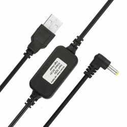 🔌 USB 5 V auf DC 12 V Stromkabel für Amazon Echo Spot & Echo Dot 3. Generation 🖤