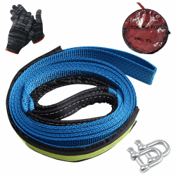 Abschleppseil Auto 10 Tonnen - PKW Notfall-Abschleppgurt 5M x 5CM