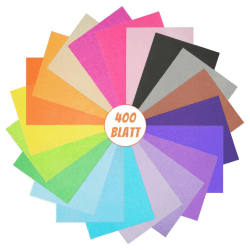 VGOODALL 400 Blatt Transparentpapier Bunt 🎨🎁