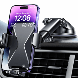 BIPOPIBO Handyhalterung Auto mit Super Saugnapf | Universal 360° Drehbarer kfz Handyhalter für iPhone & Android