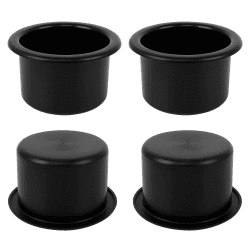4 Stück Kunststoff Getränkehalter φ8.7cm, Schwarz 🚗 Becherhalter Cup Holder für Auto Sofa Boat LKW 🚤 Dosenhalterung Getränkehalter Lagerung Trinkflasche Ersatzeinsatz Für Unterhaltungstisch Wohnmobile