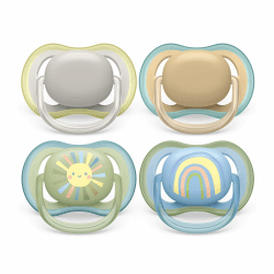 👶🍼 Philips Avent ultra air Schnuller - 4er Pack, BPA-freier, atmungsaktiver Schnuller für Babys