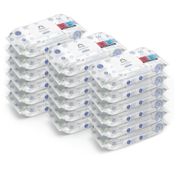 👶🌿 Amazon-Marke: Mama Bear Sensitive Baby Feuchttücher, Unparfümiert, 1008 Stück (18 Packungen mit 56) - Angebot!