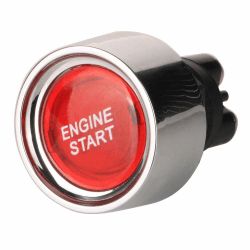 🚗 Gebildet Universal 12V-24V/50A Drücken Sie den Start-Zündschalter ⚡️ SPST 3pins Motor Startknopf