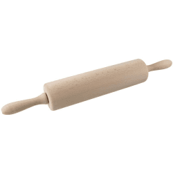 🍰👩‍🍳 Zenker Teigroller mit Gleitlager Ø 6 x 44 cm PATISSERIE - Backrolle aus Holz 🎂🍕