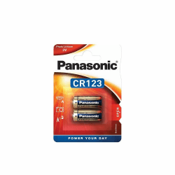🔋🔥 Panasonic CR123 Zylindrische Lithium-Batterie 2er Pack - 3V