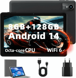 Rebecco 2025 Tablet 10 Zoll Android 14, 8GB RAM+128GB ROM+1TB 10 Zoll Tablet 📱🚀