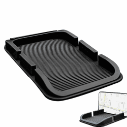 🚗 Antirutschmatte Auto Armaturenbrett, Antirutsch Pads Auto, Armaturenbrett Ablage, 3 in 1 Auto Anti Rutsch Pad, Anti Rutsch Matte, Für Autodekorationen, Brillen, Handys Verwendet (Schwarz) 📱