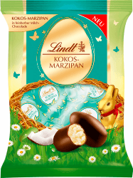 🍫🐣 Lindt Schokolade Kokos-Marzipan-Eier, Doppeldreh | 85 g