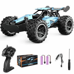 🚗 Pmgud Ferngesteuertes Auto, 2,4 GHz 1:18 Proportional 2WD 20+ km/h Hobby Offroad Monster RC Truck 🏁