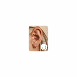 Adramata 8 Stücke 6-12mm Edelstahl 16g 18g Knorpel Creolen für Männer Frauen Nasenring Helix Septum Couch Daith Lip Tragus Piercing Schmuck Set 😍👂💎