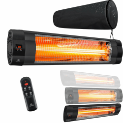 🔥 KESSER® Infrarotstrahler 2500 Watt mit Fernbedienung und Schutzhülle 🌞