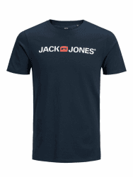 JACK & JONES Herren T-Shirt Logo Rundhals T-Shirt XL Navy Blazer 🔥👕
