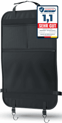 🦁 LIONSTRONG® Auto Organizer Kinder Rücksitz schwarz [WASSERDICHT] 🚗