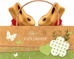 Lindt Schokolade GOLDHASEN Tasche Nature Edition | 100 g Tasche | 2 x 50 g Premium GOLDHASE Vollmilch-Schokolade 🐰🍫
