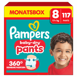 👶 Pampers Baby-Dry Pants Größe 8, 117 Windeln, 17kg+ Angebot! 👶